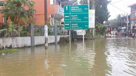 The water levels in the Nilwala-Ging rivers are rising rapidly due to the rain that fell last ...