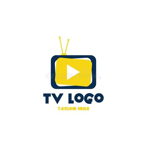 Tv Logo Design Template Vector Stock Illustration Illustration Of