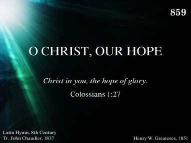 O CHRIST, OUR HOPE | R. J. Stevens Music