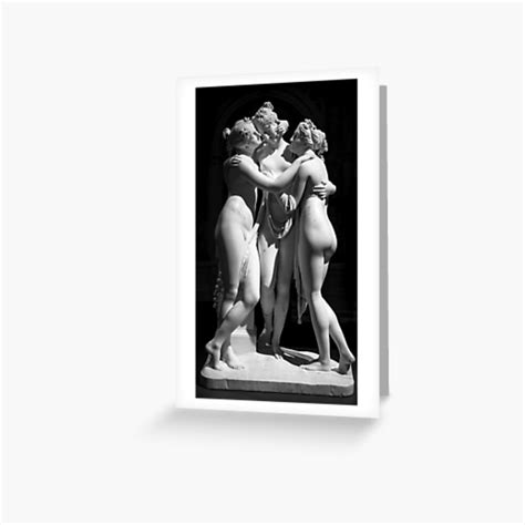 The Three Graces Le Tre Grazie By Antonio Canova Greeting Card For