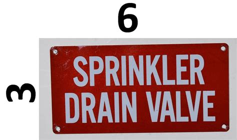 Hpd Signssprinkler Drain Valve Sign Aluminum Hpd Signs For Nyc Dob Signs Nyc Your Official