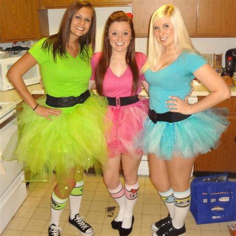 Powerpuff Girls Costumes No Sew Tutus Halloween Powerpuff