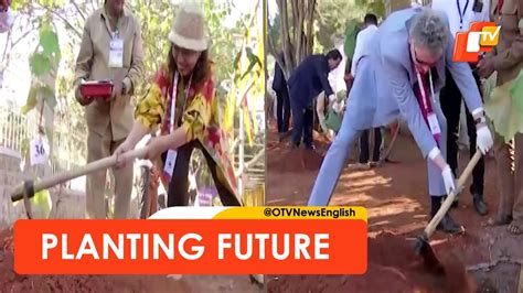 G20 Delegates Plant Saplings In Pune University OTV News English