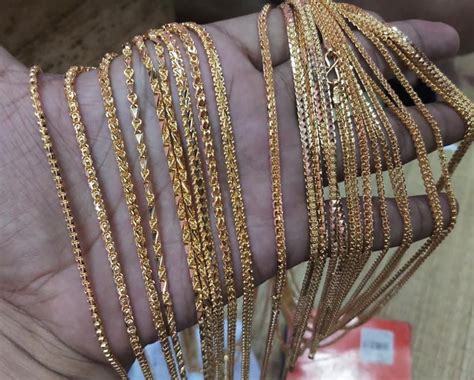 916 Hall Mark Unisex Gold Chains, 8-40 Grams at Rs 4800/gram in Narsapur | ID: 23326381562