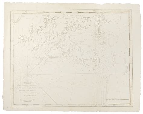 Chart From New York To Timber Island Including Nantucket Shoals From