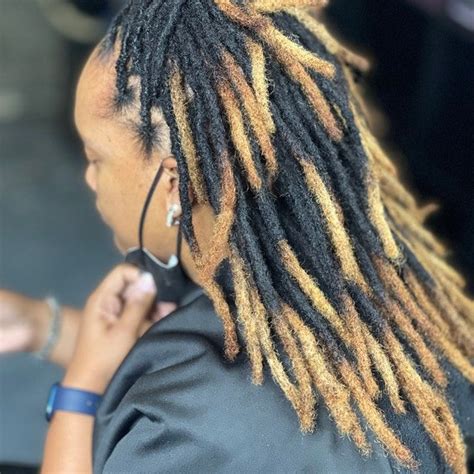 Human Hair Dreadlocks Extensions With Honey Blonde Tips Personalized