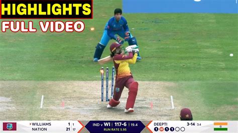 India Women Vs West Indies Women Full Match Highlights Ind Vs Wi Full Match Highlights Ind Vs