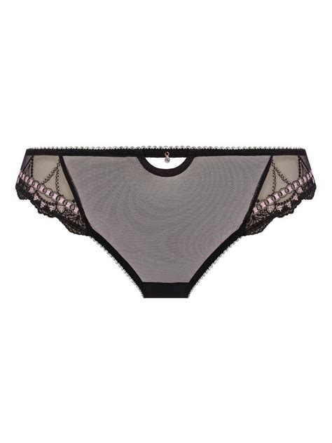 Culotte Avant Transparent Loveland Boudoir Noir Kiabi