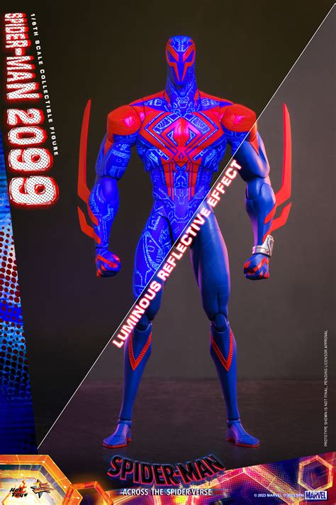1 6 Hot Toys Spider Man Across The Spider Verse Spider Man 2099 Collectible Figure