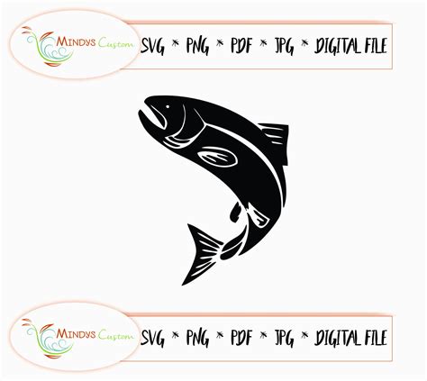 Trout SVG Fish Fishing File Trout Cut File Guy Cutting Father Etsy Canada