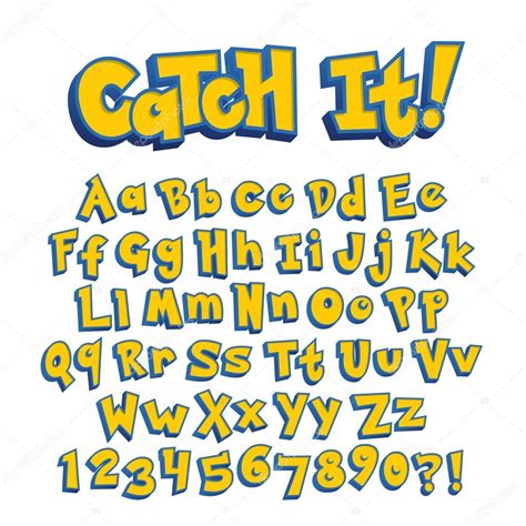 Pokemon style game alphabet font — Stock Vector © ronedale #119888030