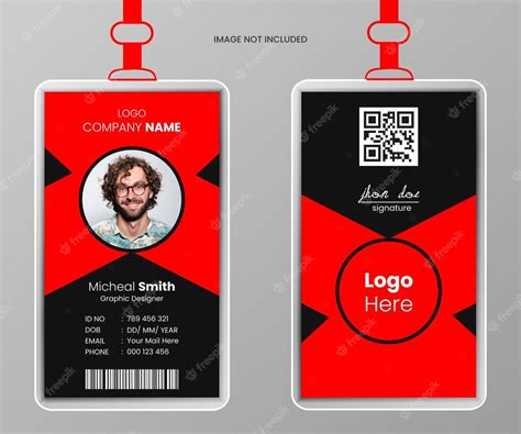 Premium Vector Creative Modern Id Card Template With Minimalist Elements