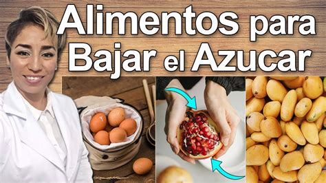 7 Alimentos Para BAJAR EL AZUCAR Rápidamente BAJA LA GLUCOSA En