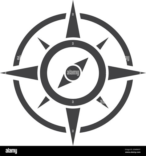 Compass Arrow Logo Vector Tempate Ilustration Design Stock Vector Image