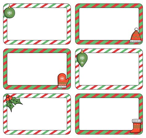 Christmas Table Name Tags Printable