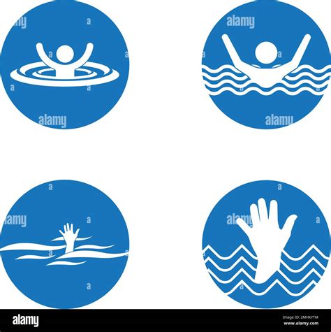 drown icon,vector illustration,drowning people signs and symbols Stock ...