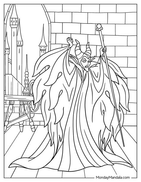 Disney Villain Coloring Pages Free Pdf Printables Disney