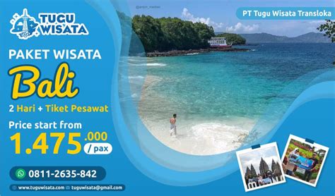 Paket Wisata Bali Hari Tiket Pesawat Tugu Wisata