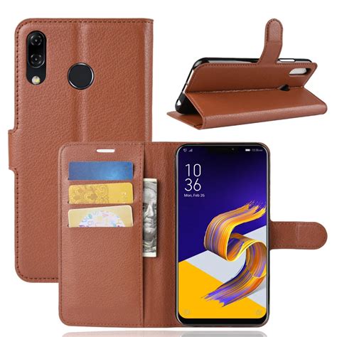 Luxury Leather Cover For Asus Zenfone 5 Ze620kl Capa With Card Solt