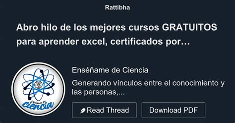 Abro Hilo De Los Mejores Cursos GRATUITOS Para Aprender Excel