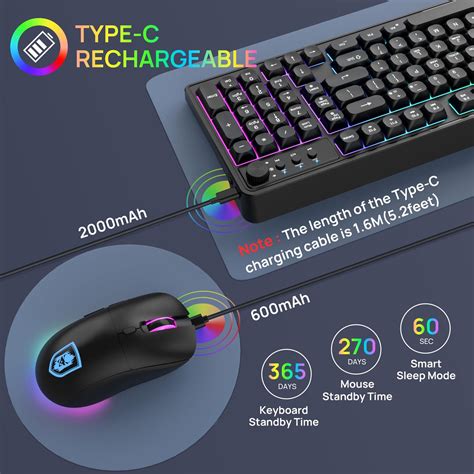 Kolmax Bt Wireless Keyboard And Mouse Combo Triple Mode G Wired