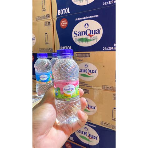 Jual GRATIS ONGKIR SANQUA MINI Air Mineral Botol 220ml X 24 Shopee