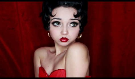 Betty Boop Makeup Transformation Tutorial Cartoon Amino