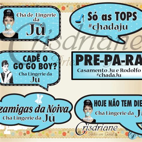 Plaquinhas Divertidas Chá de Lingerie Elo7 Produtos Especiais