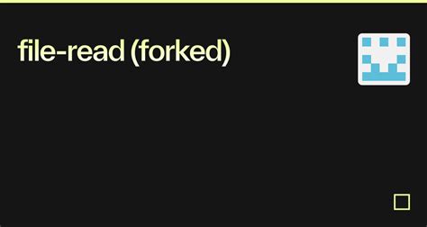 File Read Forked Codesandbox