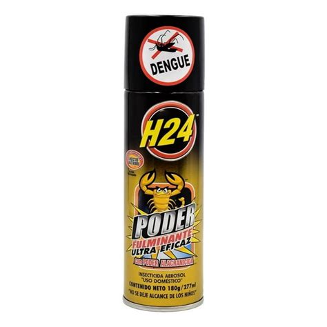 Insecticida H24 En Aerosol Poder Fulminante 180 G Walmart