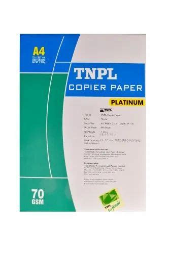 White Tnpl A Gsm Copier Xerox Paper Sheets Ream Roughness