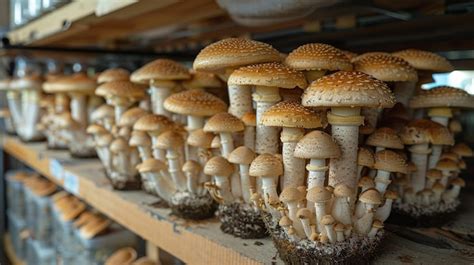 Premium Photo Sustainable Mushroom Cultivation Using Background