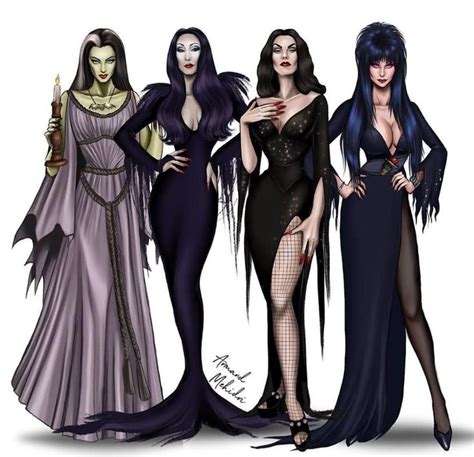 Lily Munster Morticia Adams Vampira Elvira Halloween Beauty