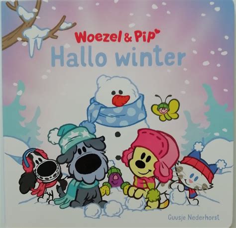 Woezel Pip Kartonboek Hallo Winter Prentenboek Kleuters Boek