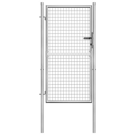 Berkfield Garden Gate Galvanised Steel 105x200 Cm Silver Diy At Bandq