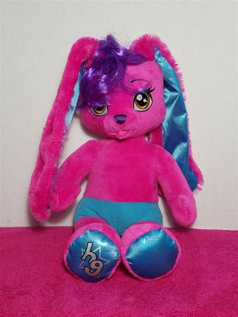 Build A Bear Honey Girls Risa Pink Bunny Rabbit Rock Star 2017 Etsy