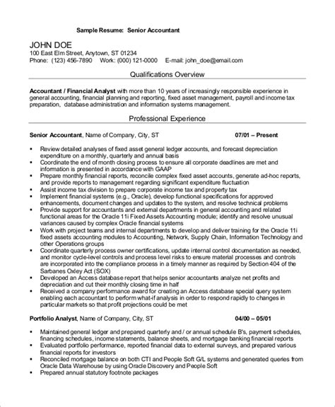 Free Accountant Resume Samples Templates In Word Indesign Pages