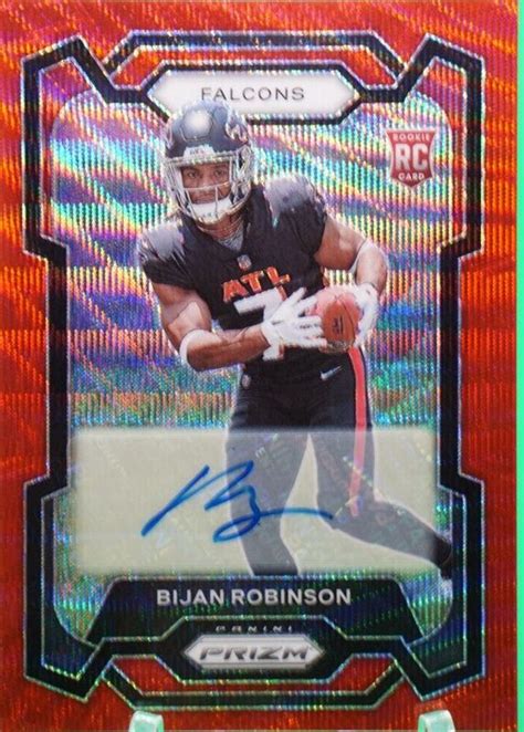 Bijan Robinson Prizm Rookie Autographs Red Wave Price