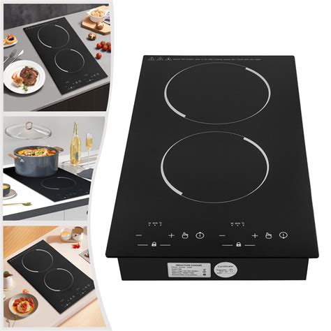 4000W Portable Induction Cooktop Countertop Dual Cooker Burner Stove Hot Plate Walmart