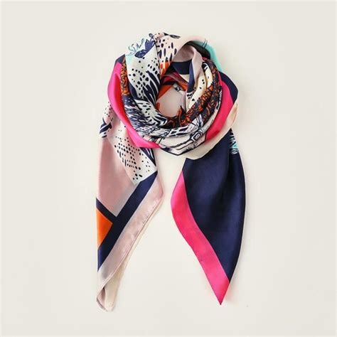 Femmes X Cm Foulard En Soie Foulards Carr Foulard Femme Imprim