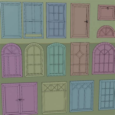 A Collection Of Windows 3d Model Cgtrader