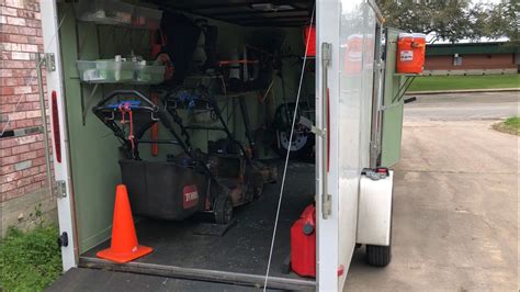 2020 2019 Lawn Care Setup Enclosed Trailer Youtube