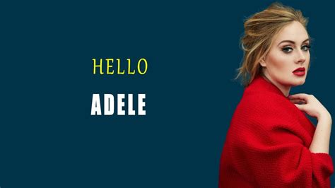 Hello Adele Lyrics Youtube