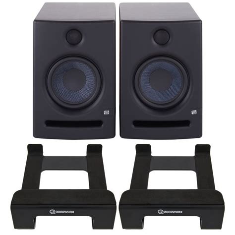 Presonus Eris E5 Tilt Stand Bundle Active Nearfield Monitors - SoundsMag™