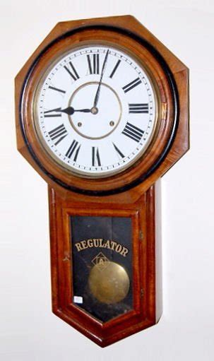 Ansonia Oak “a” Regulator Long Drop Clock Price Guide