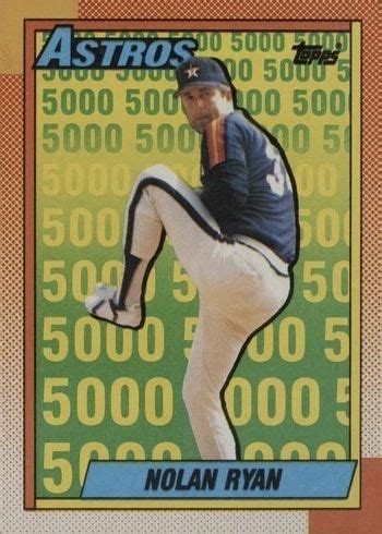 Topps Astros Nolan Ryan Baseball Card Baseball Cards Old