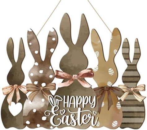 Amazon Lokesi Easter Bunny Decor Happy Easter Decor Easter Sign