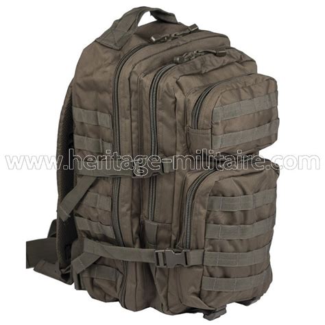 Sac à dos US assault pack vert armée 36 litres