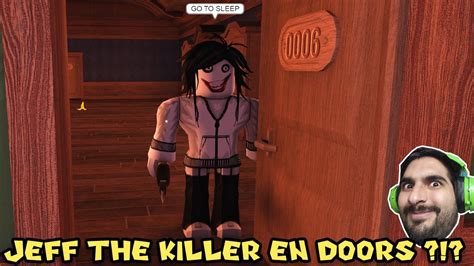 JEFF THE KILLER EN DOORS Doors Super Hard Update Roblox Con