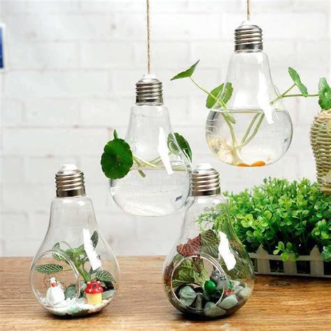 Multi Shaped Hydroponic Hanger Glass Vase With Twine Rope China Glass